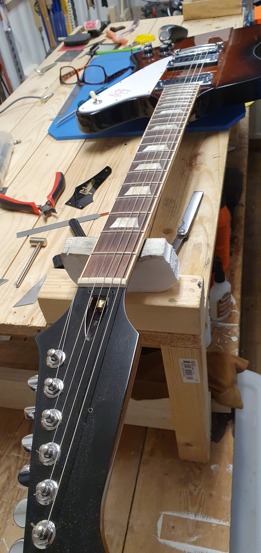 Justering av översadel.