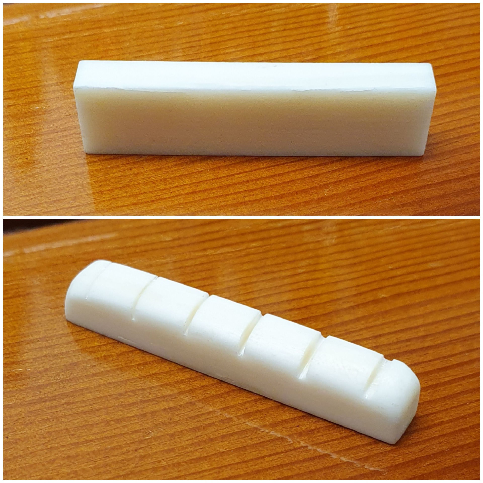 Acke får ny bensadel. Bild före och efter.