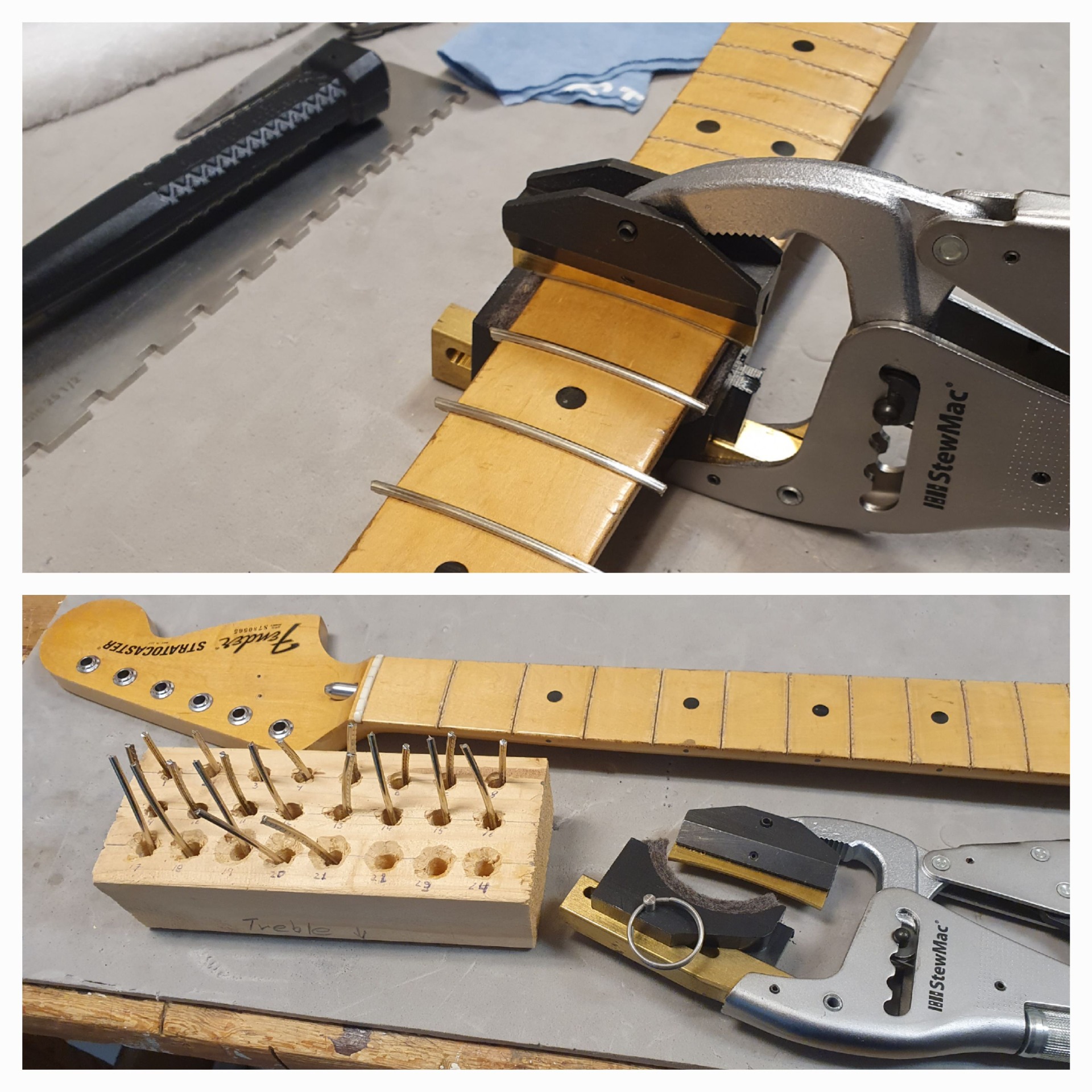 Ombandning av Fender Stratocaster-77 