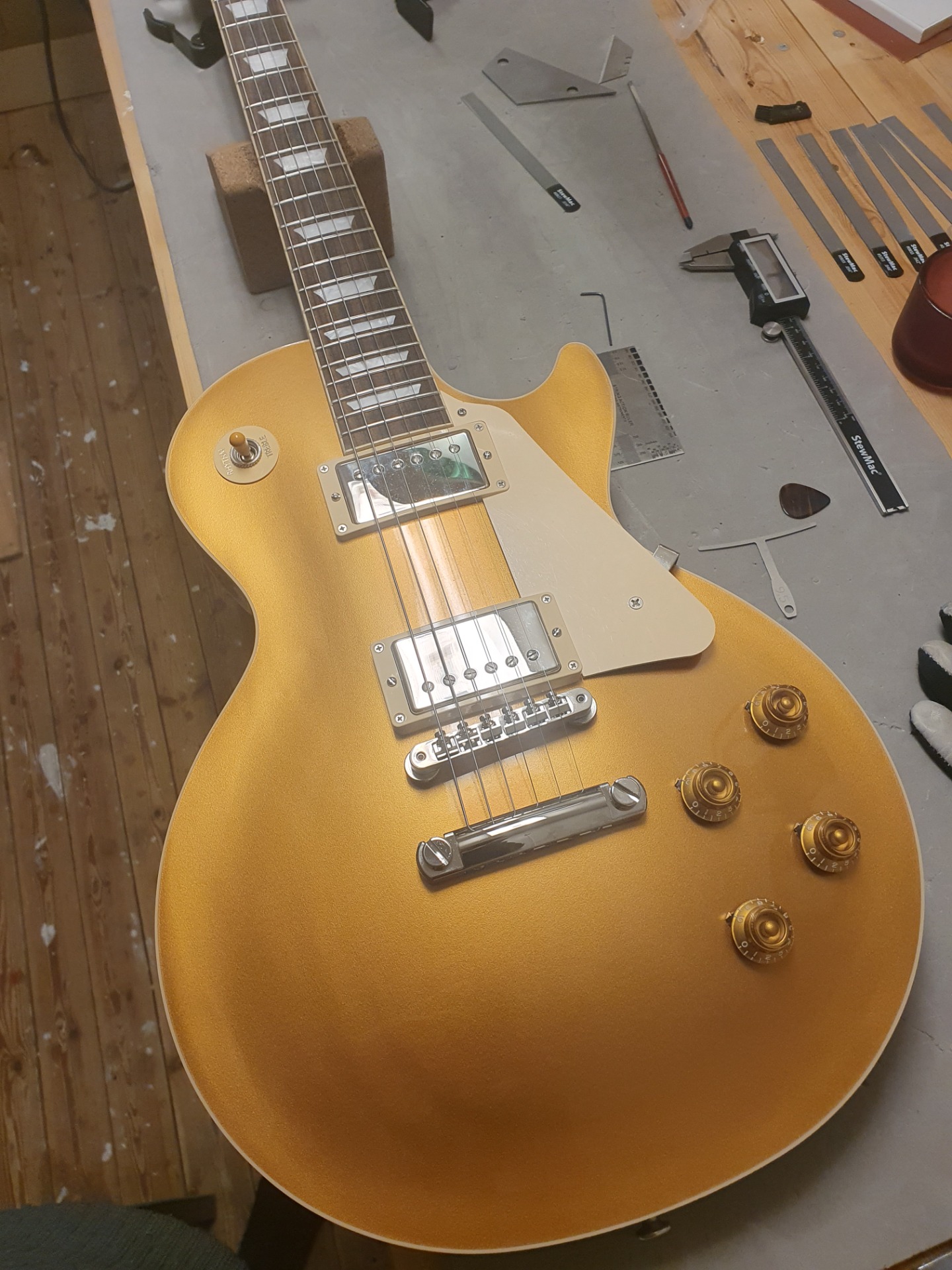 Set up Gibson Les Paul Goldtop